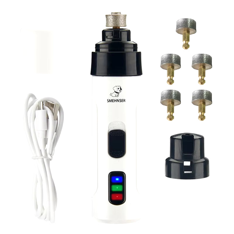 Electric Rechargeable Dog Nail Grinders Dog Cat Paws Nail Grooming Trimmer Tools USB Charging Pet Nail Clippers