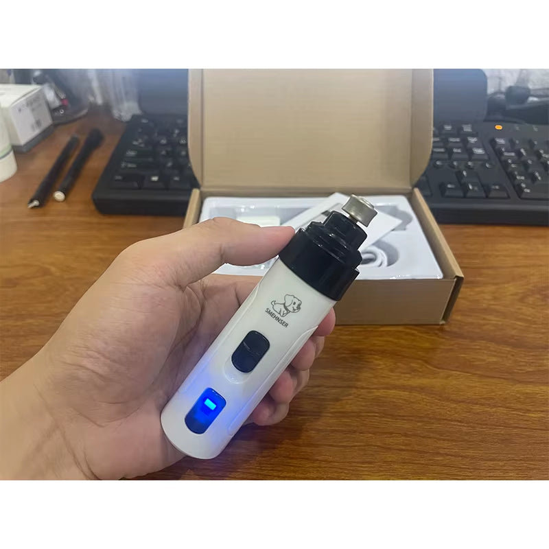 Electric Rechargeable Dog Nail Grinders Dog Cat Paws Nail Grooming Trimmer Tools USB Charging Pet Nail Clippers